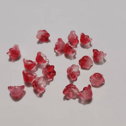 Czech Glass Beads Wind Chime Flower 12mm Pastel Glossy 100pcs 16