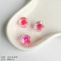 Pink Series Butterfly Flower Acrylic Beads Transparent 1pc 22