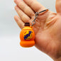 PVC Drip Drink Bottle Keychain Colorful Soft Material Charm 8