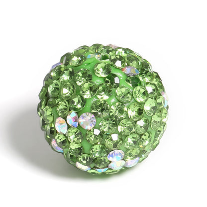 Clay Ball Rhinestone Beads 16mm Mixed Solid and AB Colors 20pcs 8