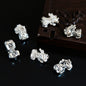 Mythical Chinese Fortune Beast Metal Beads 13mm Antique Silver Gold Bright Silver 30pcs 2