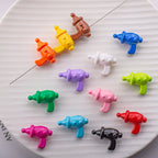 Painted Small Water Gun Acrylic Beads 24mm Colorful Glossy 1pc 2