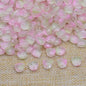 Gradient Tulip Petals Leaves Glass Beads Petal 9mm Leaf 14mm 100pcs 12