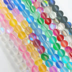 Matte Colorful Iridescent Mermaid Glass Beads 6mm 62pcs 4