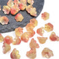 Czech Glass Beads Flower 12mm Iridescent Crystal Clear 50pcs 31