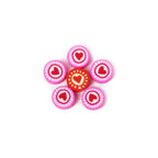 Flat Clay Beads 9mm Love Color Spot Polymer 100pcs 5
