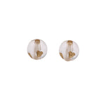 Vintage Baroque Flower Acrylic Beads Gilded Transparent 10pcs 5
