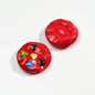Painted Cookies Acrylic Beads 25mm Colorful Baking Design 50pcs 16