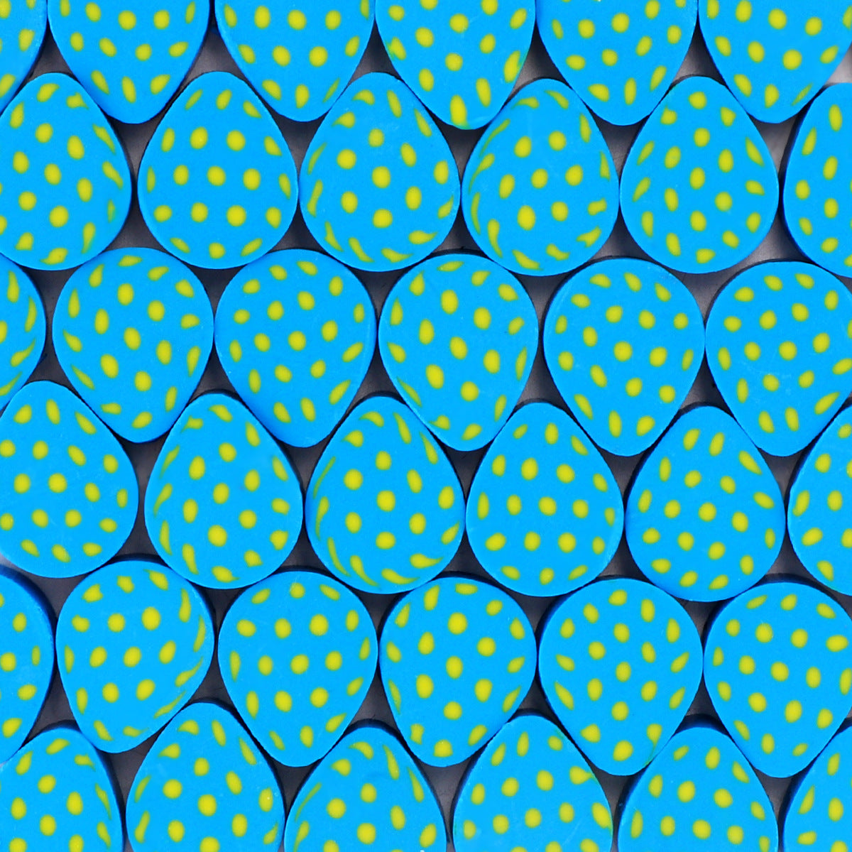 Easter Egg Clay Beads 10mm Colorful Pattern Polymer 100pcs 11