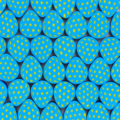 Easter Egg Clay Beads 10mm Colorful Pattern Polymer 100pcs 11