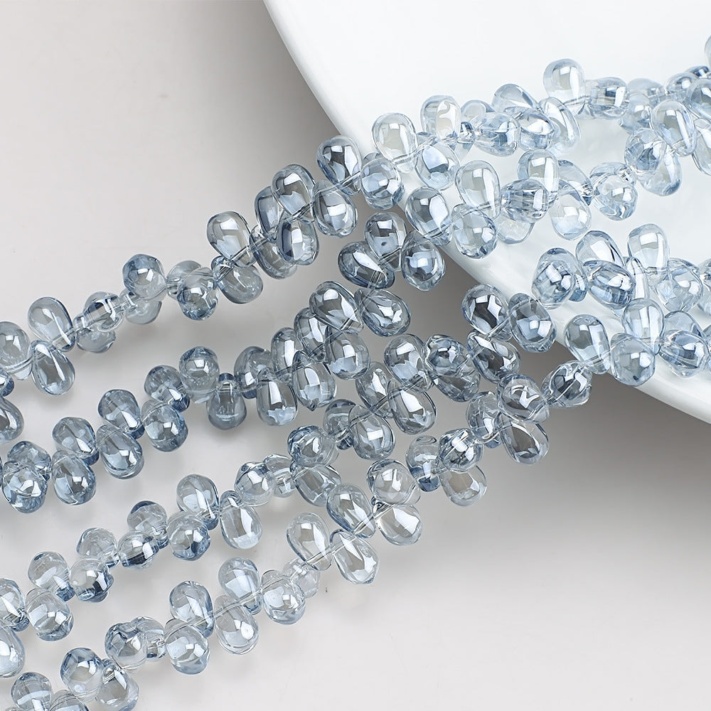 Crystal Teardrop Czech Glass Beads 6 9mm Iridescent Colors 100pcs 8