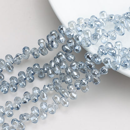 Crystal Teardrop Czech Glass Beads 6 9mm Iridescent Colors 100pcs 8
