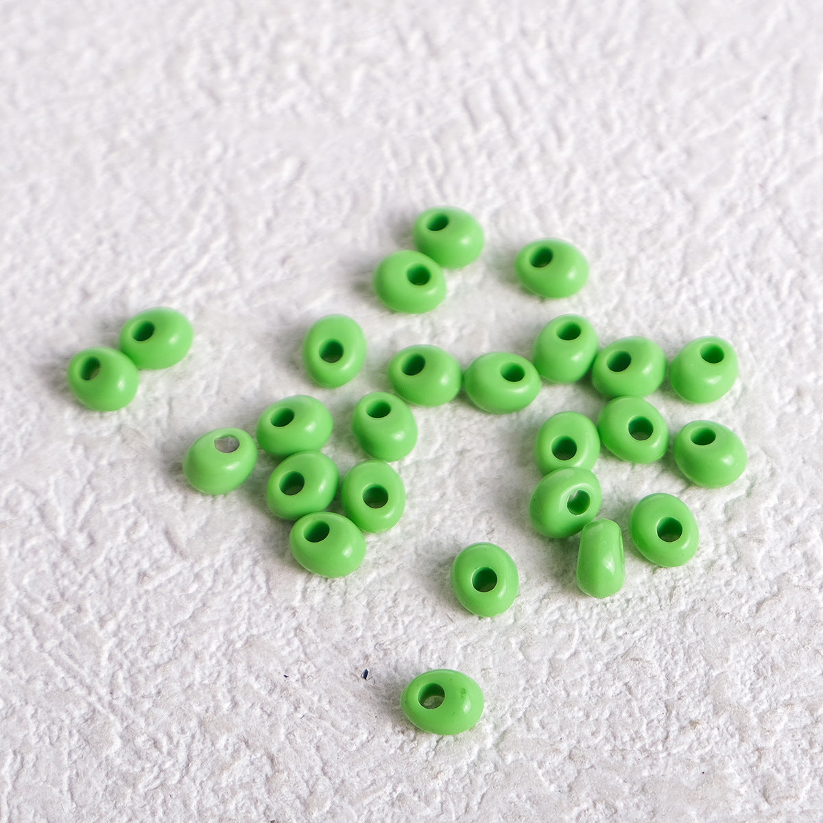 Acrylic Water Drop Spacer Beads 5mm Solid Color 162pcs 8