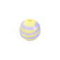 Cartoon Round Acrylic Beads 14mm Striped Complementary Colors 50pcs 11