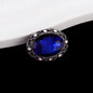 Double-Sided Heart Rhinestone Beads 24mm Vintage Alloy 10pcs 28