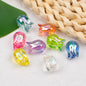 Transparent Plating Tulip Acrylic Beads 12x16mm Colorful 20pcs 2