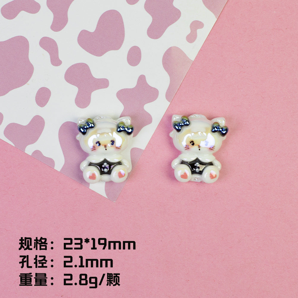 Plating Adorable Mikko Series Resin Beads Cute Character 20pcs 11