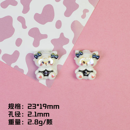 Plating Adorable Mikko Series Resin Beads Cute Character 20pcs 11