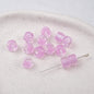 Clear Glitter Resin Barrel Beads 6 8mm Mixed Colors 50pcs 11