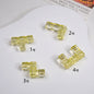 Clear Terris Block Acrylic Beads 20mm Translucent Geometric 50pcs 11