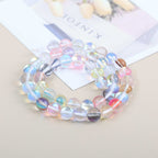 Mermaid Round Glass Beads 6mm Matte Pastel Jewel Tones 40pcs 8