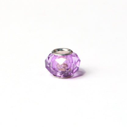 Acrylic Facet Spacer Beads 14mm Large Hole 100pcs 11