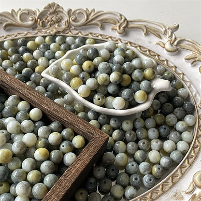 Crackle Round Glass Beads 10mm Imitation Porcelain Pastel Colors 120pcs 13