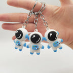 Soft Rubber Astronaut Keychain 3D Cartoon Space Charm 4