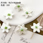 Six Petal Flower Ceramic Beads 16mm Glossy Colorful 10pcs 12