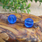 Frosted Pumpkin Glass Beads 10mm Matte Autumn Colors 20pcs 8
