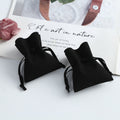 Microfiber Drawstring Pouches Imitation Leather Solid Colors 1pc 7x8 or 8x10cm 6