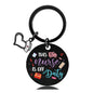 Stainless Steel Nurse Nursing Heart Cap Charm Color Printing Keychain 24
