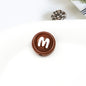 Baking Painted Acrylic Beads 18mm Enamel Candy Letter 50pcs 9