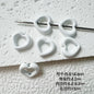 Heart Circle Floral Metal Beads Painted Solid Color Bulk 20pcs 22