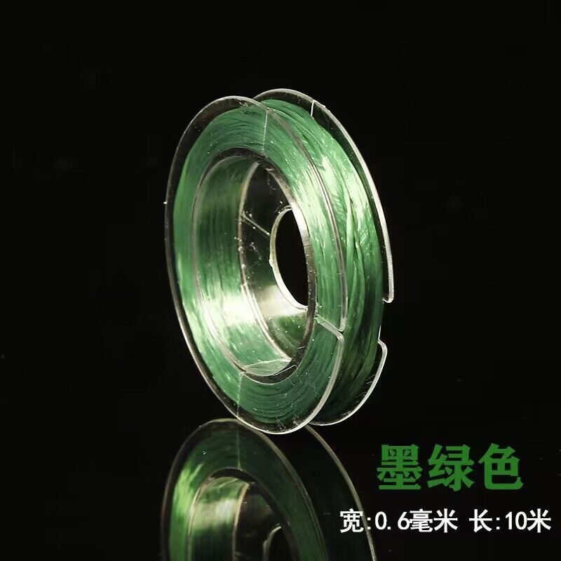 Flat Elastic Spandex Thread 0.6mm Diameter Clear Case 100m 9