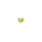 Transparent Heart Acrylic Beads 14mm UV Plating Two-Color 100pcs 4