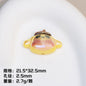 Plating Resin Character Beads Glossy Pastel Tones Big Mouth 10pcs 12