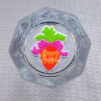 Silicone Focal Beads Easter Carrot Bunny Ear Bow 20pcs 6