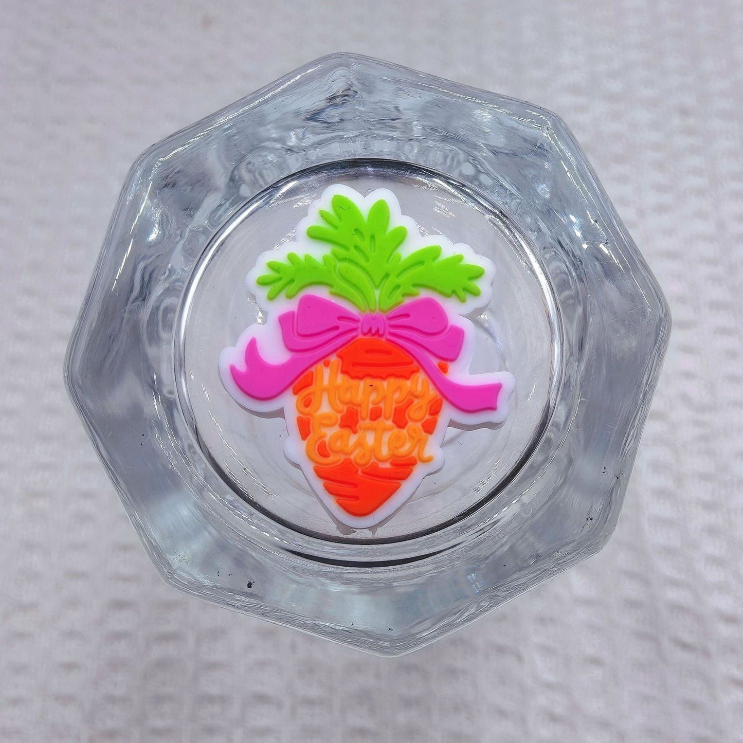 Silicone Focal Beads Easter Carrot Bunny Ear Bow 20pcs 6