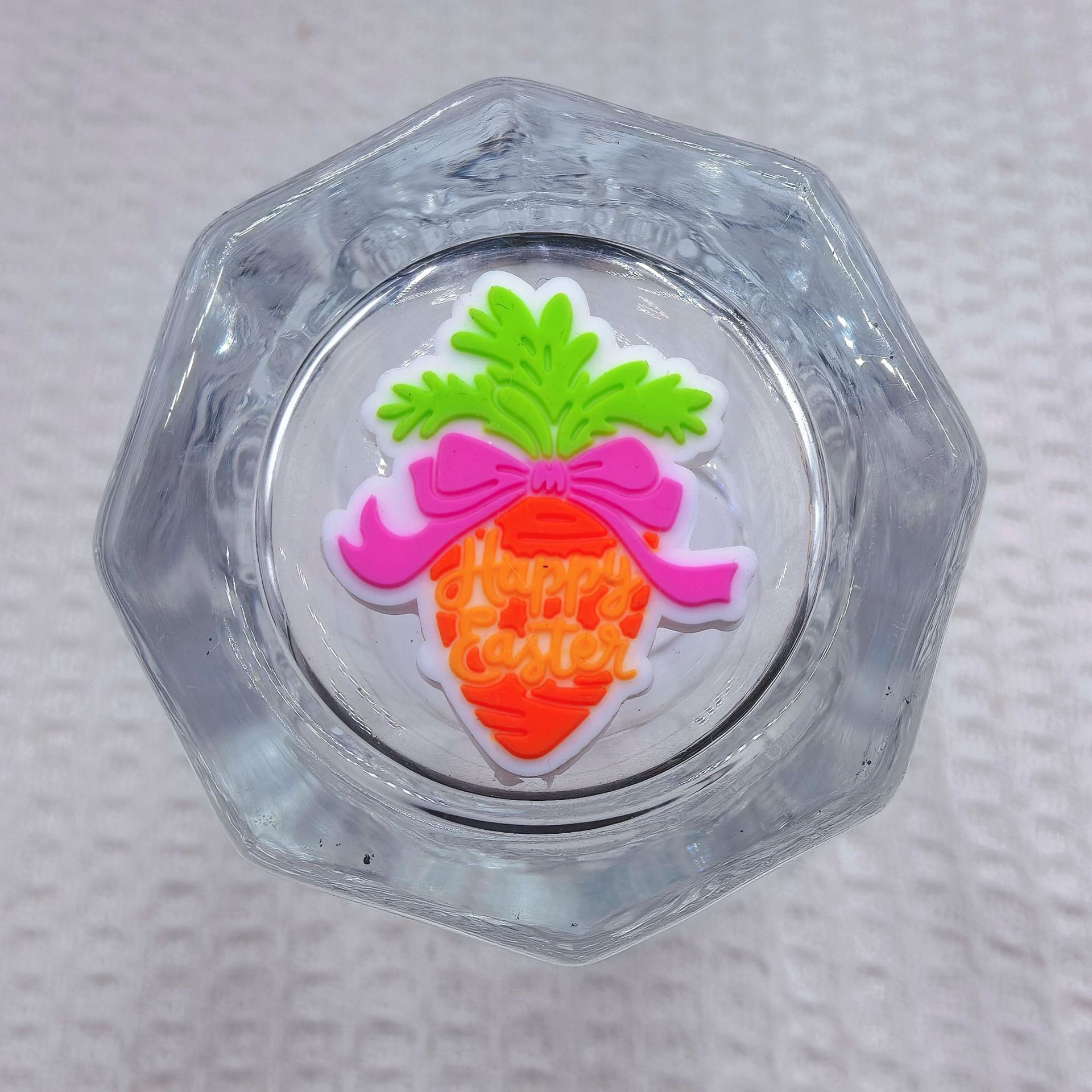 Silicone Focal Beads Easter Carrot Bunny Ear Bow 20pcs 6