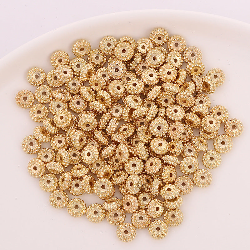 Wheel Shaped Acrylic Beads 8mm CCB Plastic Spacer 500pcs 2