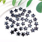 Spray Painted Butterfly Heart Star Acrylic Beads Black and White 100pcs 9