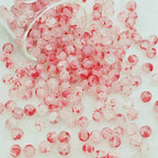 Frosted Round Glass Beads 6mm Colorful Speckled Matte Finish 50pcs 9