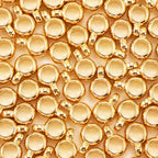 Large Hole Acrylic Beads 12mm Gold Glossy Bead Hanger 200pcs