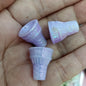Painted Cone Acrylic Beads 18-20mm Glow In The Dark Pastel 100pcs 7