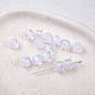 Clear Glitter Resin Barrel Beads 6 8mm Mixed Colors 50pcs 5