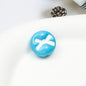 Baking Painted Acrylic Beads 18mm Enamel Candy Letter 50pcs 29