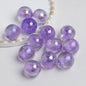 Shimmer Crystal Resin Beads 12mm Round Glossy Mixed Colors 40pcs 14