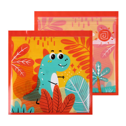 Top Seal Zip Lock Bags 13.5cm Pastel Animal Pattern 10pcs 18