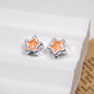 Silver Pixel Heart and Star Acrylic Beads 11mm Mixed Shapes 50pcs 19